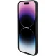 BMW Leather Hot Stamp vāciņš iPhone 15 Plus 6.7\", melns