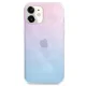Guess iPhone 12 mini vāciņš 4G 3D Pattern Collection, zili rozā