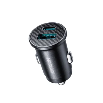 Auto lādētājs Joyroom JR-CCN16 Mini 15W USB-C un USB-A, melns