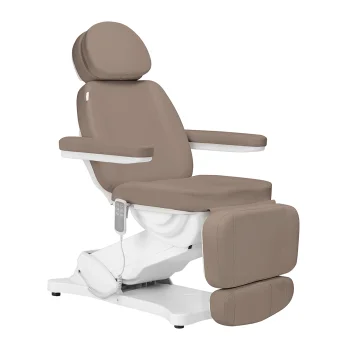 Elektriskais kosmetoloģijas krēsls Sillon Classic ar 3 motoriem, brūns