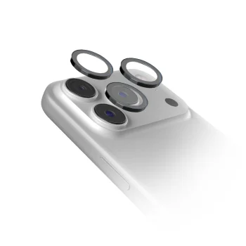 SBS kameras lēcu aizsargstikls iPhone 18 Pro / 18 Pro Max, 9H, melns