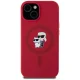 Karl Lagerfeld Silicone Karl&Choupette MagSafe vāciņš iPhone 15, Sarkans