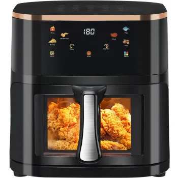 Karstā gaisa friteris 1400W 10L, melns