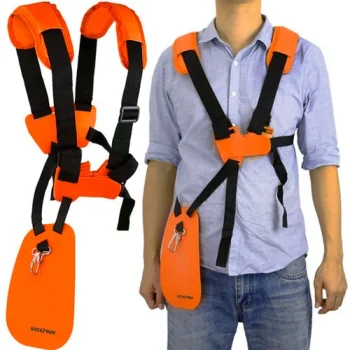 Bigstren 00018529 krūmgrieža plecu siksnas, melnas/oranžas