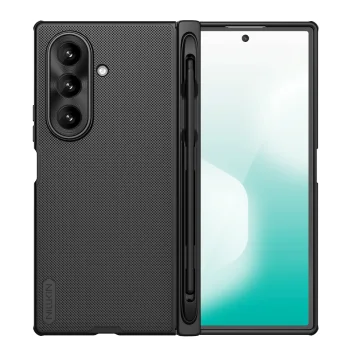Nillkin Super Frosted Shield Fold Magnetic vāciņš Samsung Galaxy Z Fold 7 ar S Pen vietu, melns