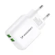 Wozinsky CUWCW tīkla lādētājs 2.4A ar 2x USB-A, balts