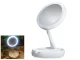 Saliekams Makeup Galda Spogulis ar LED Gaismu un Palielinājumu | Magnifying Table Makeup Mirror with LED Light Foldable