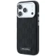 Karl Lagerfeld Grained Mono Resin Logo MagSafe vāciņš iPhone 17 Pro / 18 Pro, melns