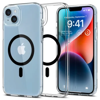 Spigen Ultra Hybrid Mag vāciņš iPhone 14 Plus, Clear Black