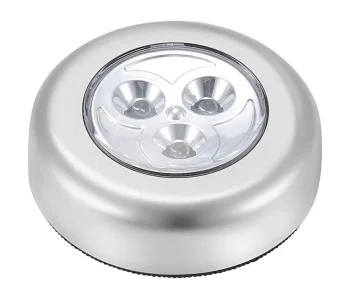 Pašlīmējoša 3 LED lampiņa, sudraba