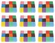 Kruzzel koka domino komplekts ar trasi, 1131 elements