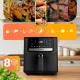 Berdsen 366200 BD-662 1700W 6.5L Karstā gaisa friteris, melns