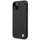 BMW Silikona aizsargvāciņš ar metāla logo iPhone 14 / 15 / 13, Melns