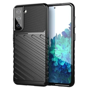 Thunder Case silikona bruņu vāciņš Samsung Galaxy S23+ melns