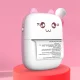 HURC9 mini termoprinteris ar Bluetooth Mini Kitty, rozā