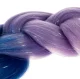 Soulima sintētiskie mati pīnēm, ombre ar spīdumiem, 60 cm