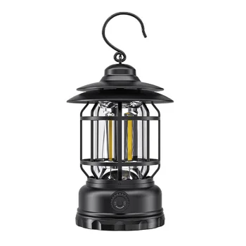 Superfire T51 kempinga lukturis, USB-C, melns