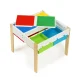 Ecotoys XKF002 koka bērnu mēbeļu komplekts: galds un 2 krēsli