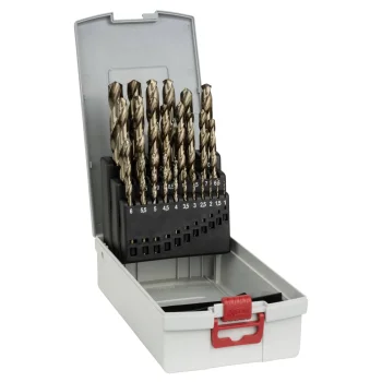 Bosch HSS-Co metāla urbju komplekts ar kārbu, 25 gab., 1,0–13,0 mm