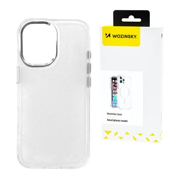 Wozinsky Glitter Case vāciņš priekš Samsung Galaxy S25, caurspīdīgs ar spīdumiem