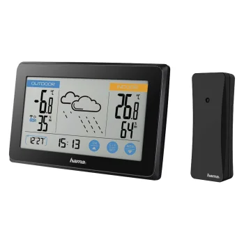 Hama Touch 186314 meteoroloģiskā stacija, melna