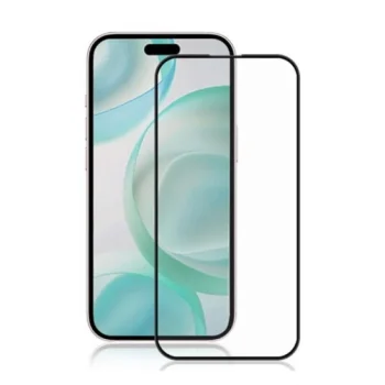 5D Aizsargstikls Apple iPhone 16 Plus 6.7'', Melns Pilna Pārklājuma (Tempered Glass)