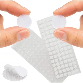 Ruhhy pašlīmējošie līpklipši 18mm 500 gab., balti