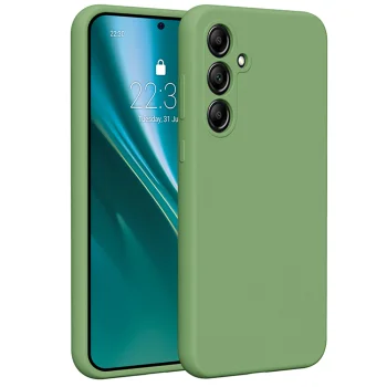 Etteri Silicone Case vāciņš Samsung Galaxy A35 5G, Gaiši zaļš