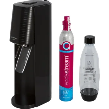 Gāzētā ūdens pagatavošanas ierīce SodaStream Terra, melna