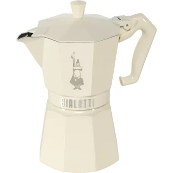 Bialetti Moka Exclusive 6 Tašu Espresso Kafijas Kanna Krēmkrāsa
