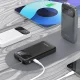 Dudao K31 ārējais akumulators 10000 mAh 22.5W ar iebūvētu USB-C kabeli, pelēks