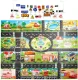 Bērnu Plāns Paklājs ar Ceļa zīmēm, 130 x 100 cm | Children\'s Slim Mat Carpet with Road Signs, 130 x 100 cm