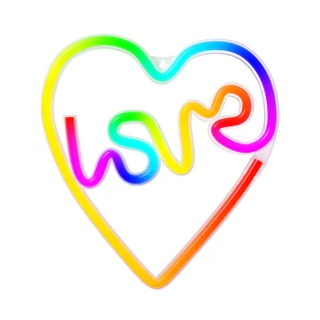 Forever Light FLRN02 RGB LED Neons LOVE W SERCU ar pulti