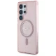 Guess Glitter Circle Classic Logo MagSafe vāciņš priekš Samsung Galaxy S25 Ultra, rozā