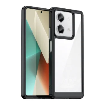 Vāciņš Xiaomi Redmi Note 13 Pro Outer Space Case ar gēla rāmi, melns