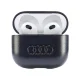 Audi Leather Big Logo maciņš Apple AirPods 3 Melns
