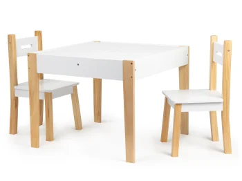 Bērnu mēbeļu komplekts Ecotoys OT143 Galds un 2 krēsli