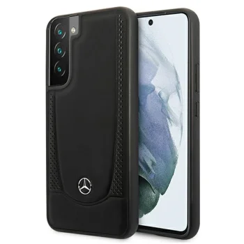 Mercedes Leather Urban Line vāciņš Samsung Galaxy S22+ - Melns