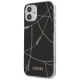 Guess iPhone 12 mini vāciņš Gold Chain Collection, melns