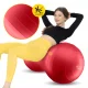 Vingrošanas bumba 4FIZJO Peanut Air Ball 45 x 90 cm ar pumpi, sarkana