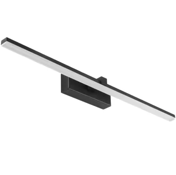 LED sienas lampa gaisma virs vannas istabas spoguļa 40cm, Melns | Over the Mirror Lamp Light for Bathroom