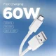 USB-A uz USB-C kabelis Spigen Essential EB6015AC 60W 150 cm, balts