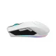 Bezvadu spēļu pele Machenike M721 10000 DPI ar RGB apgaismojumu, balta