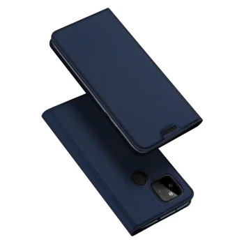 Google Pixel 5a 5G DUX DUCIS Magnetic Book Case Cover, Blue | Telefona Vāciņš Maciņš Apvalks Grāmatiņa