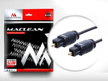 Maclean MCTV-750 optiskais Toslink kabelis, Ultra Slim, 0.5m