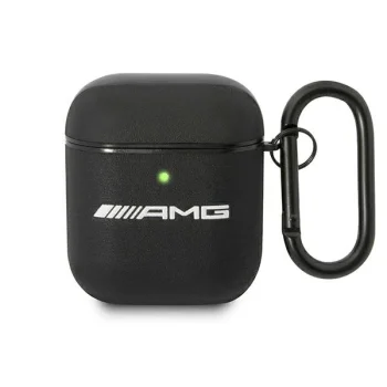 AMG Leather Big Logo AirPods 1/2 futrālis Black