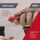 Skrūvgriežu komplekts Wiha SoftFinish, 12 gab., melns/sarkans