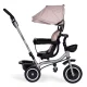 ECOTOYS trīsriteņu velosipēds-ratiņi 2v1, bēšs