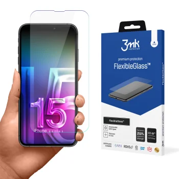 3Mk Protection FlexibleGlass v2.0 hibrīda aizsargstikls Apple iPhone 15 Pro Max