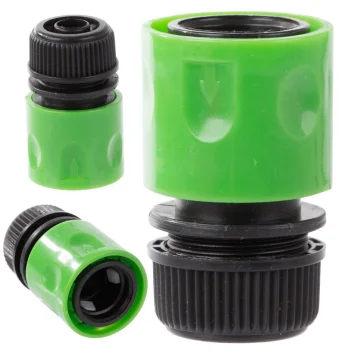 Ātrais savienotājs dārza šļūtenei 1/2", zaļš